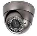Dome camera with manual zoom adjustment