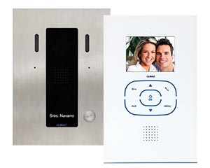 Guinaz 1-Monitor Tactile White Video Door Entry Kit