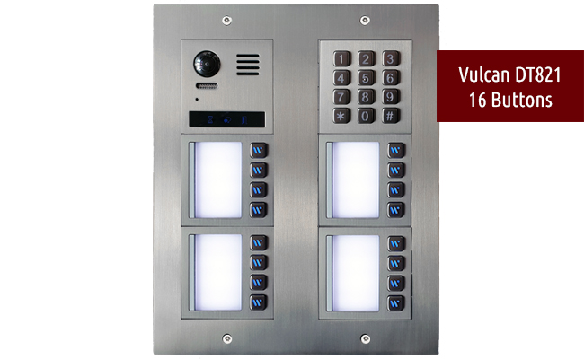 2-Easy Vulcan Keypad Direct Call 16-Apartment Video Door Entry System Bespoke