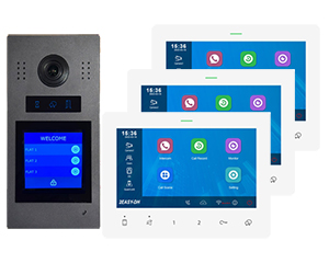 3-Flat Direct Call Door Entry System Full Colour Night Vision Mobile App