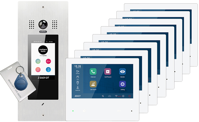 2-Easy Victor Door Station 10-Flat WiFi Monitors Mobile App