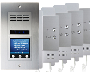 4-Flat Vulcan Touch Screen Apartment Audio Door Entry System