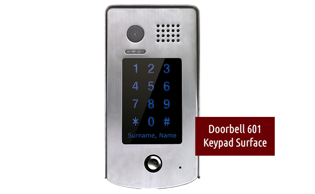 2-Easy Cronus White 2-Monitor Door Entry Touchscreen Keypad Doorbell #2