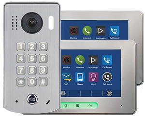 2-Easy Alecto 2-Monitor Door Entry Kit Keypad Doorbell