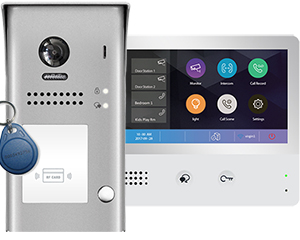 1-Monitor DX471 WiFi Door Entry Kit Mobile App Keyfob Reader Doorbell