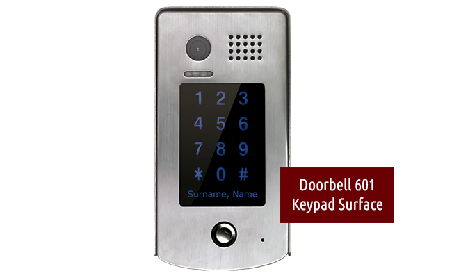 2-Easy Cronus White 1-Monitor Door Entry Kit GSM Keypad Doorbell #3