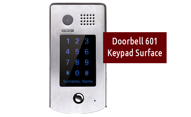 2-Easy Cronus White 8-Monitor Door Entry Kit Keypad Doorbell #4