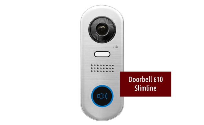 2-Easy Aura White Slim Doorbell 3-Monitor Door Entry Kit #3