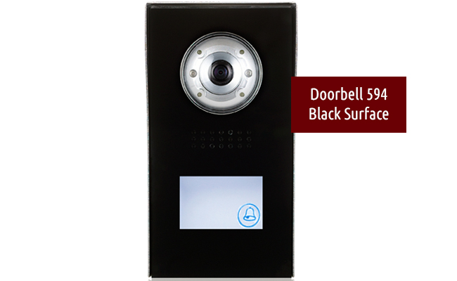 2-Easy Aura Black 1-Monitor Door Entry Kit with Black Doorbell #2