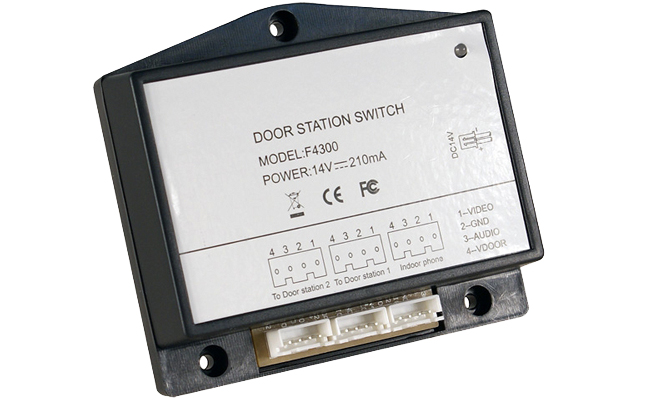 Genway Switch Model F4300 to connect second doorbell or CCTV camera #1