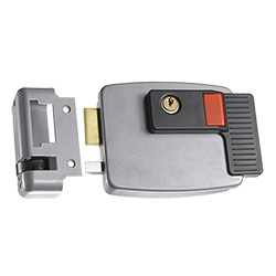 Cisa-style electric Lock with built-in Exit Button and keys