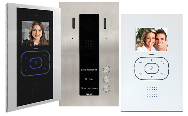 Guinaz Alea and Tactile 3-Flat Video Door Entry System