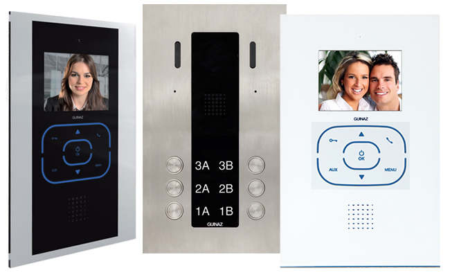 Guinaz Alea and Tactile 6-Flat Video Door Entry System #1