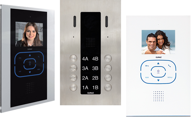 Guinaz Alea and Tactile 8-Flat Video Door Entry System