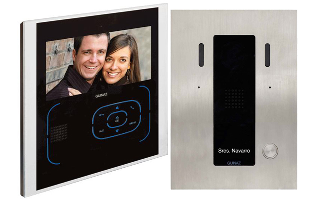 Guinaz 1-Monitor 7-inch Tactile Black Video Door Entry Kit #1