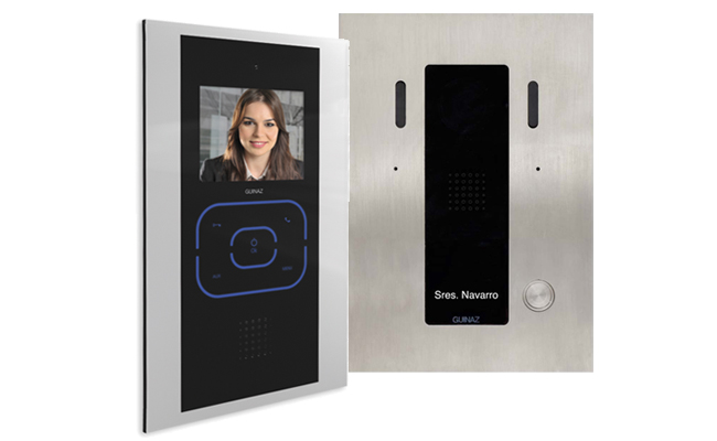 Guinaz 1-Monitor Tactile Black Video Door Entry Kit #1